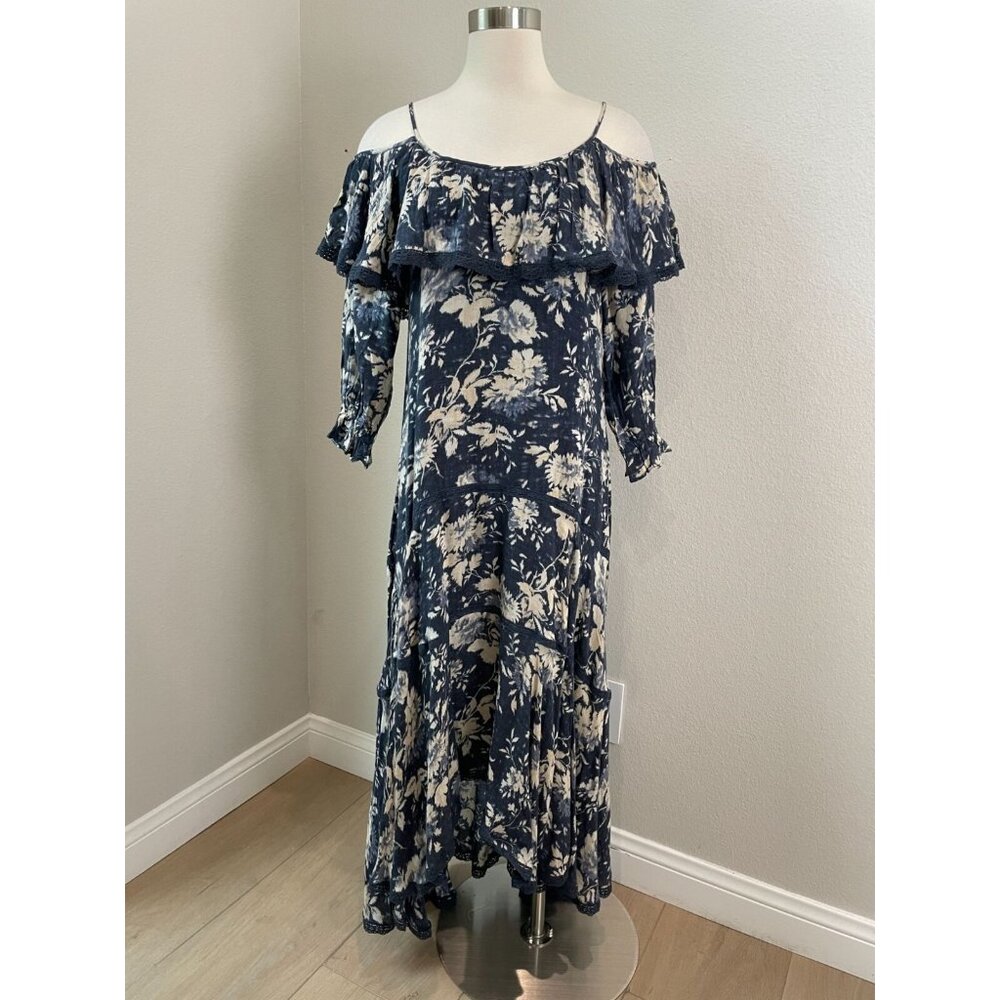 Ralph Lauren Denim & Supply Womens Small Riverdale Floral Ruffled Maxi‎ Dress